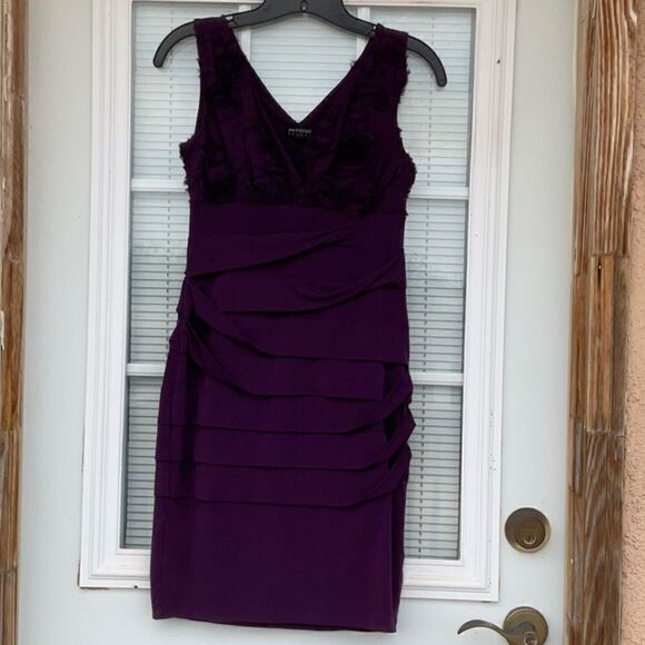 Take 50% OFF- Enfocus Studio Sleeveless Purple Dress, Size-6 - Picture 1 of 8